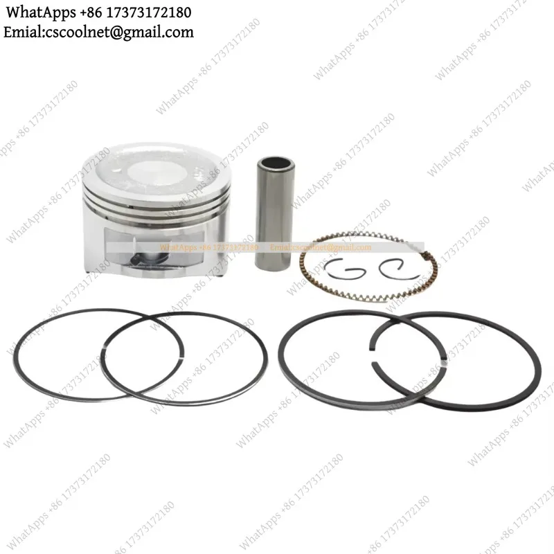 68mm Piston Ring Kit with Connecting Rod Full Gasket Set Compatible for Honda GX160 5.5HP Engine Replacement Rebuild Kit