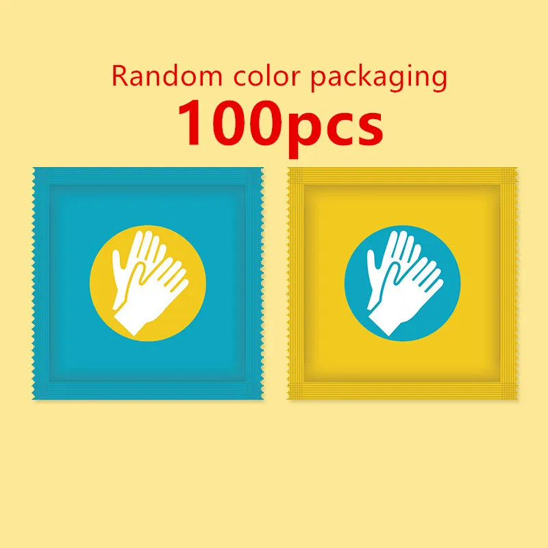 100pcs Disposable Gloves, Individually Packaged. Suitable for Use in Kitchen Preparation, Cleaning and Travel