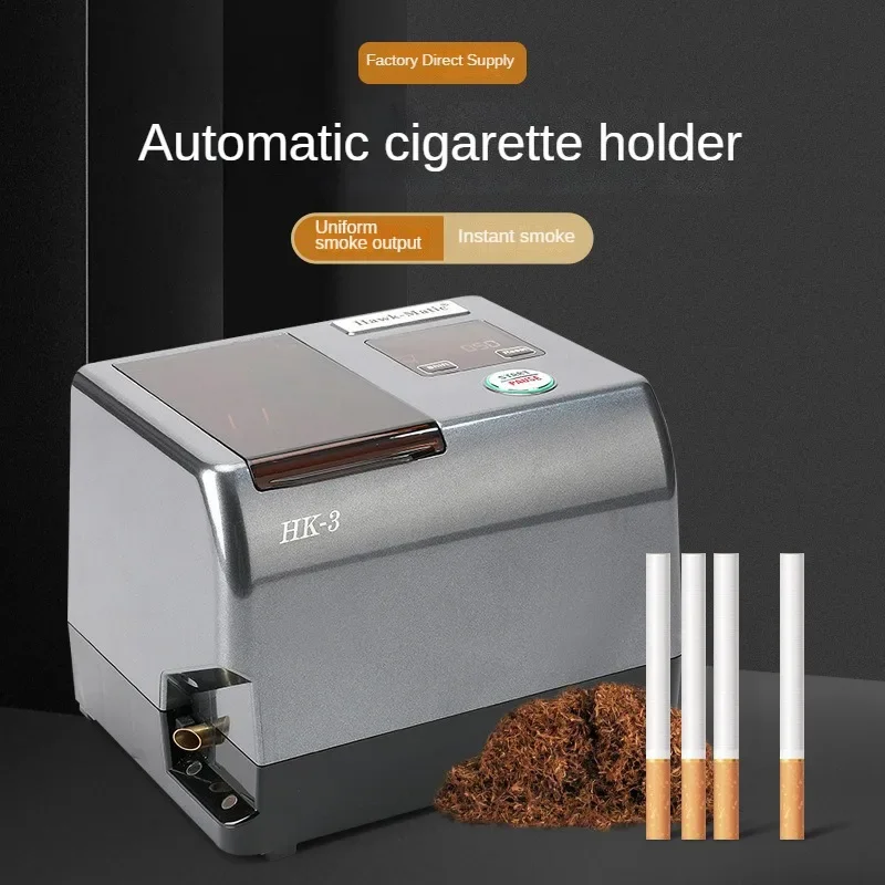 HK3+ Cigarette Rolling Machine Full Automatic 6.5mm 8mm Tube Electric Tobacco Roller Injector Maker DIY Smoking Accessories