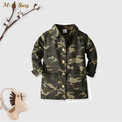 Fashion Baby Boys Cotton Denim Coat Infant Toddler Child Camouflage Jean Jacket Spring Autumn Casual Baby Outwear Clothes 1-7Y