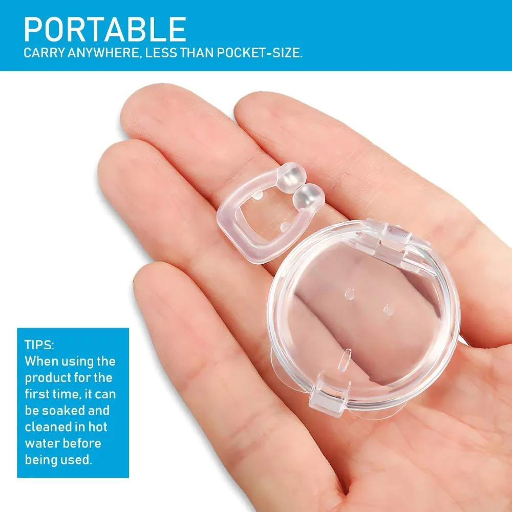Anti ronco de silicone magnético nariz clipe ronco rolha para homens mulher sleeping aid apneia guarda dilatador nasal beleza saúde