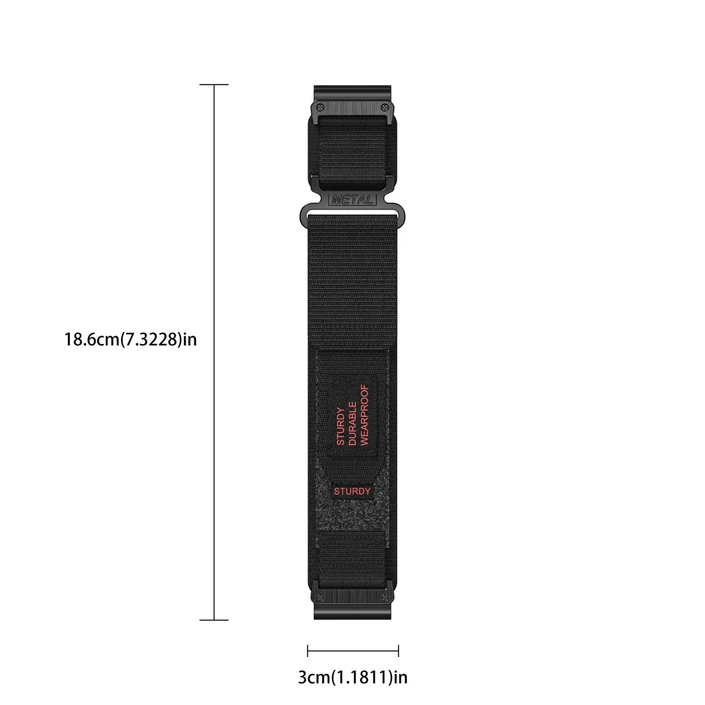 26 22mm cinturino in nylon per Garmin Fenix E 8 47mm 51mm 7 7X 6X 6Pro 5X Plus/965/955/EPIX/Enduro 3/Tactix 7 Pro cinturino per orologio intelligente