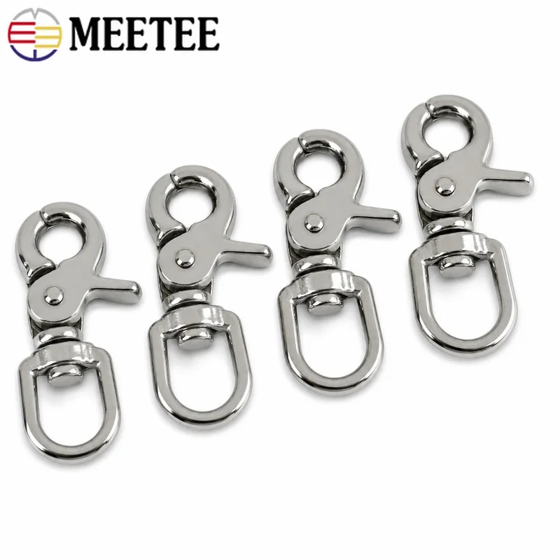 1/2/3Pcs 65mm 304 Stainless Steel Swivel Lobster Clasp Snap Hook Carabiner for Dog Leash Backpack Key Ring Pet Lead Bag Hardware