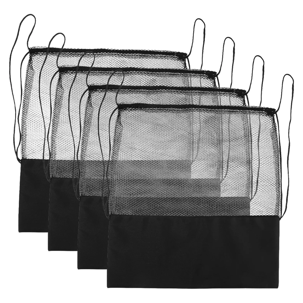 

4pcs Sports Ball Storage Bag for Football Basketball 5 7 Size Mesh Drawstring Backpack Handbag Portable Bag