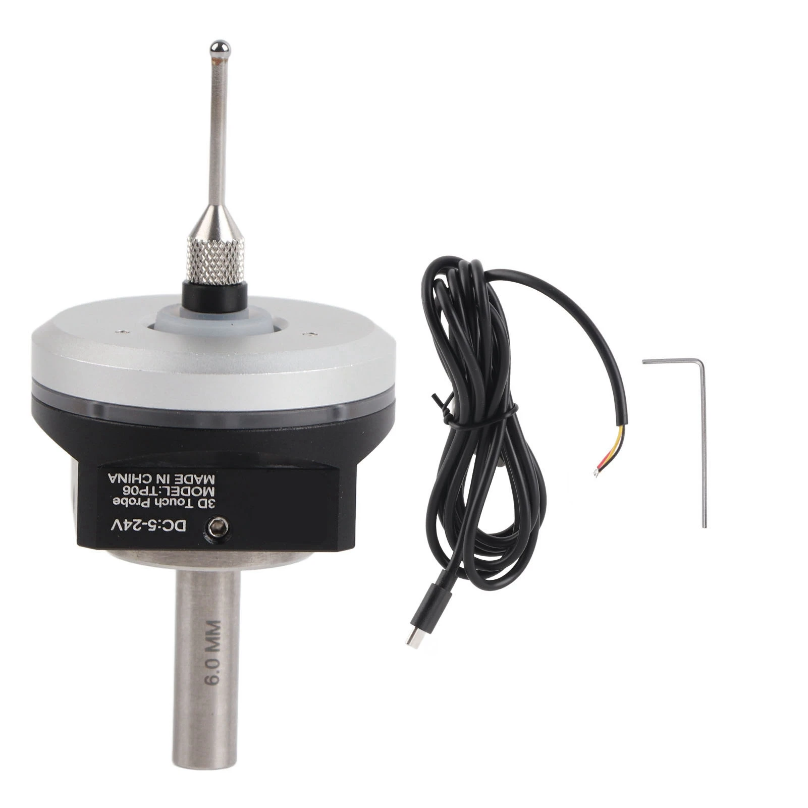 3D Probe 3D Finder ความแม่นยําสูง Locator เหล็กทังสเตนสําหรับอุปกรณ์ CNC 5 ~ 24V ความแม่นยําสูง Finder CNC 3D EDGE Locator
