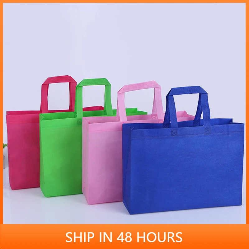 

20 pcs recycling eco-friendly custom non woven storage bag gift packaging bags women shopping bags