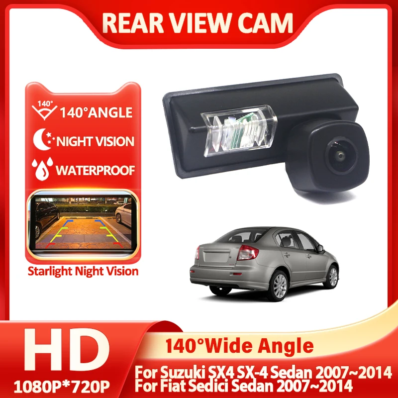 

Автомобильная камера заднего вида HD 1080P для Suzuki SX4 SX-4 Sedan 2007 ~ 2014 для Fiat Sedici Sedan 2007 ~ 2014 ночного видения заднего вида