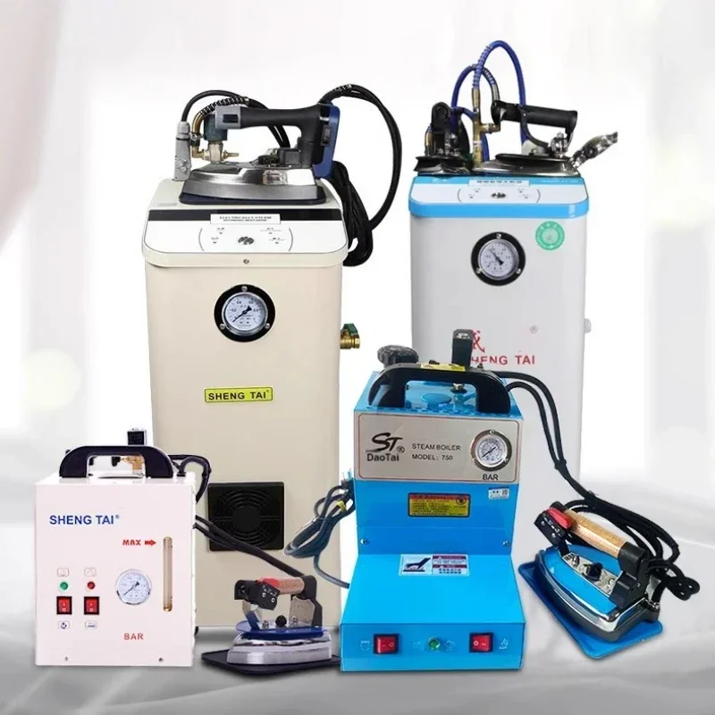 Botella colgante de hierro de alta potencia, plancha eléctrica Industrial de vapor/caldera antigua, limpiador en seco de cortina de ropa de hierro presurizado