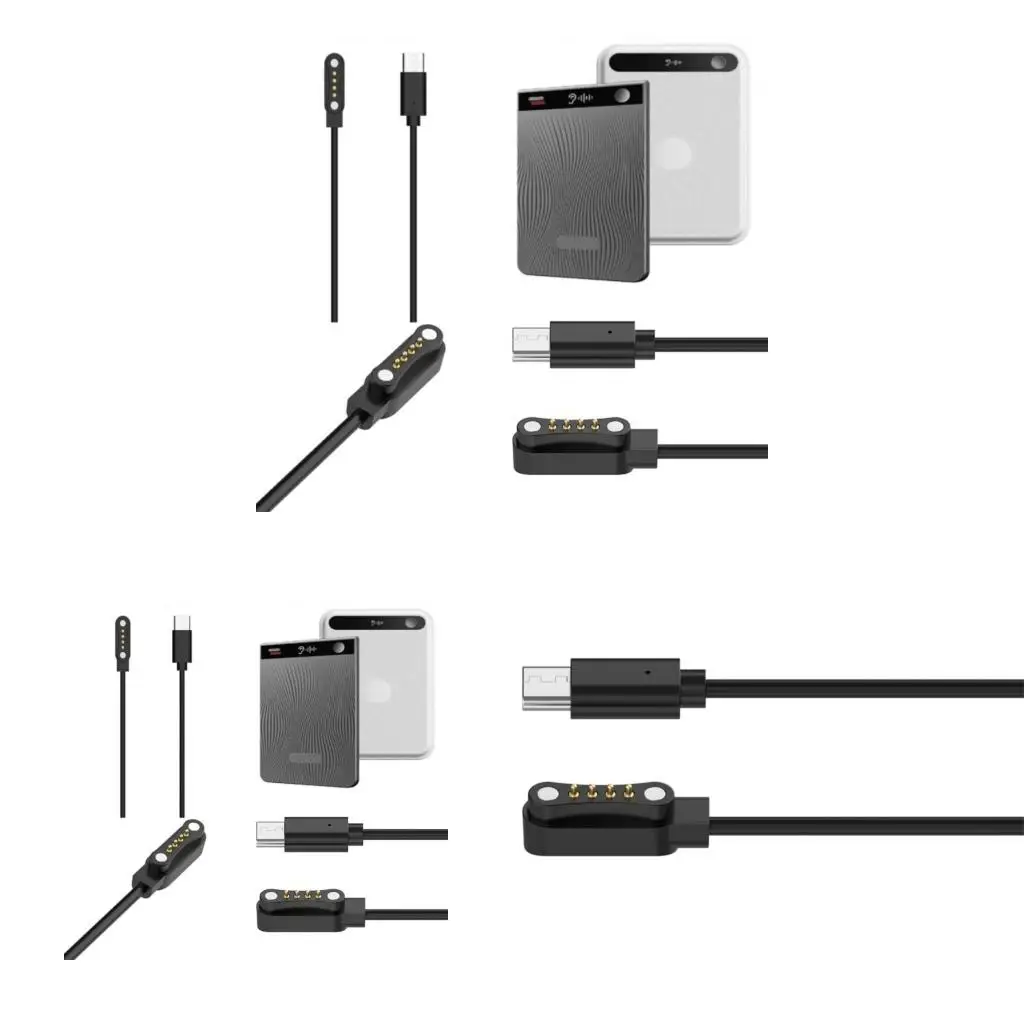Charging Cable Wire Line For TicNote Recorder 100Cm PVC Black With Fast Charging And Secure Connection