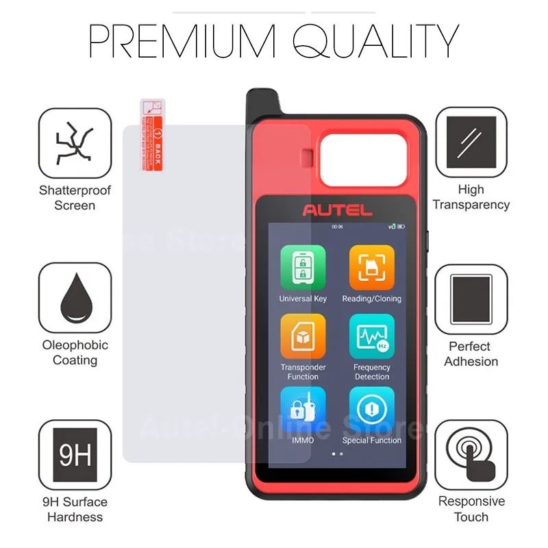 Autel Scanner Protect Film 5.5/ 7 inches Screen Replacement Protector Compatible with KM100/ MK808BT/ MP808BT/ DS808