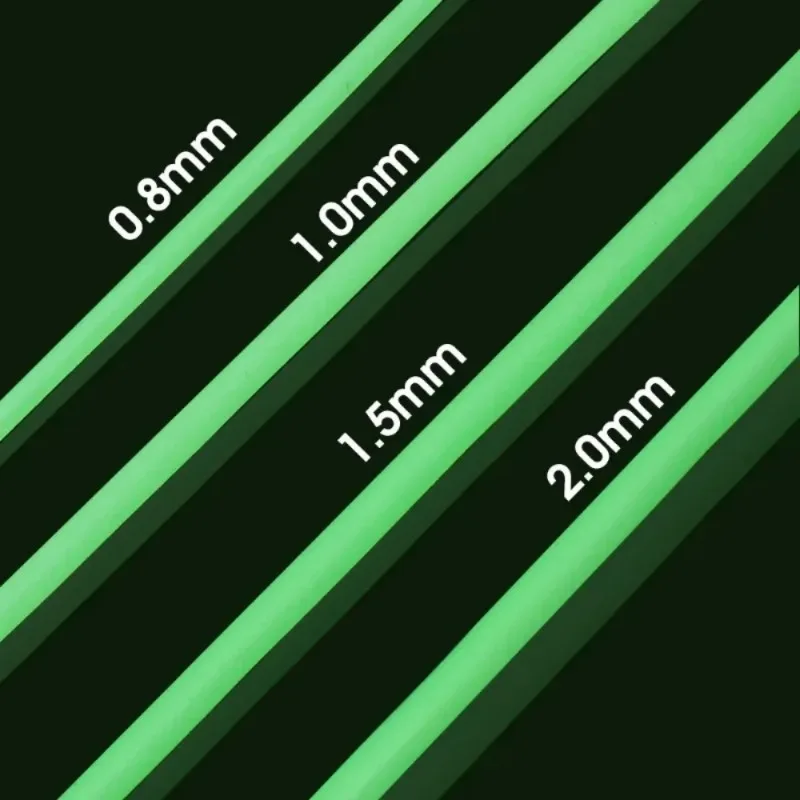 0.8/1/1.2/1.5/2mm Luminous Fishing Hose Silicone Anti Rig Tube Tubing Rig Sleeves Deep Sea Fishing Pesca Iscas FIsh Tackle Tools
