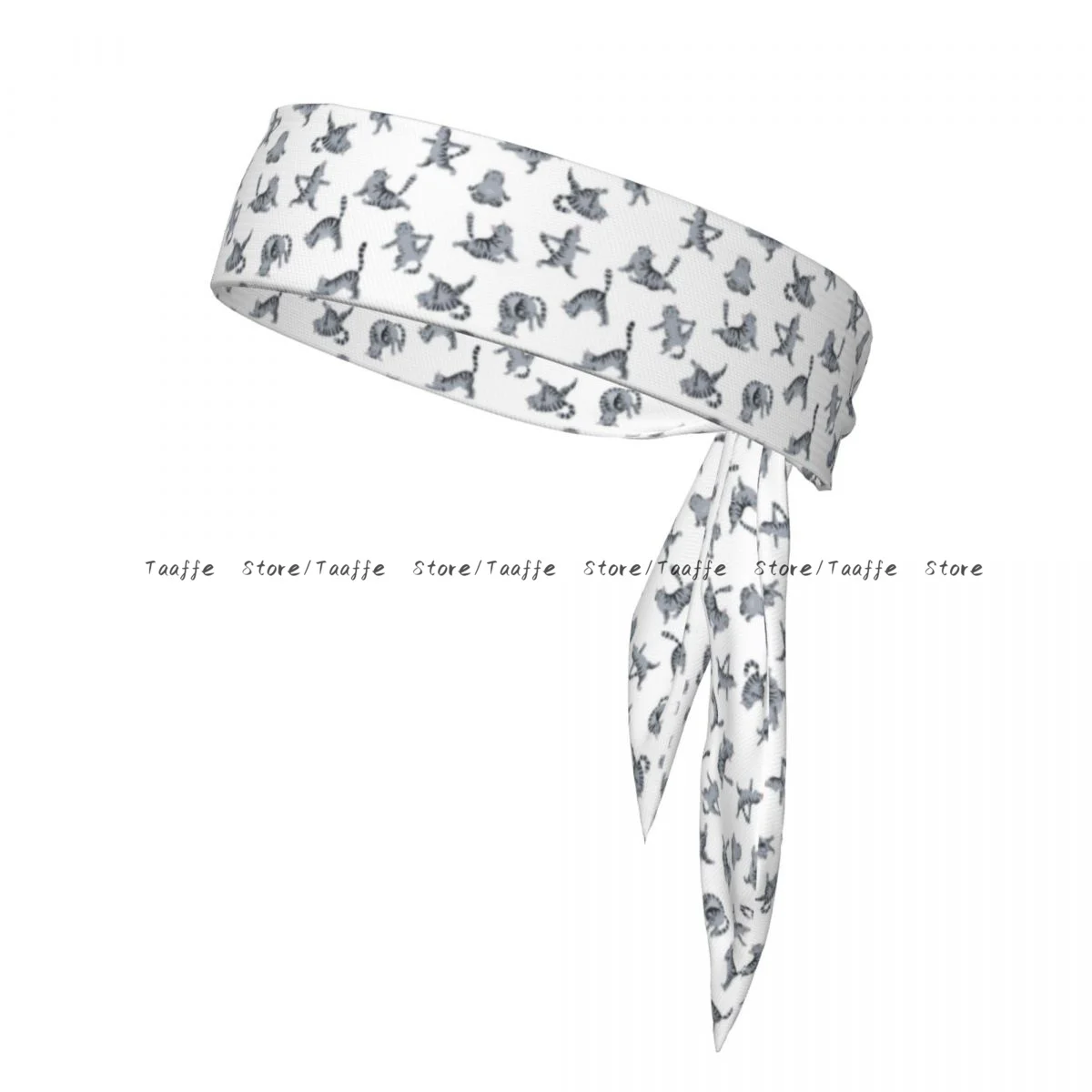 

Tie Headbands Cats Yoga Sports Head Band Athletic Sweatband Bandana Sweat Wicking