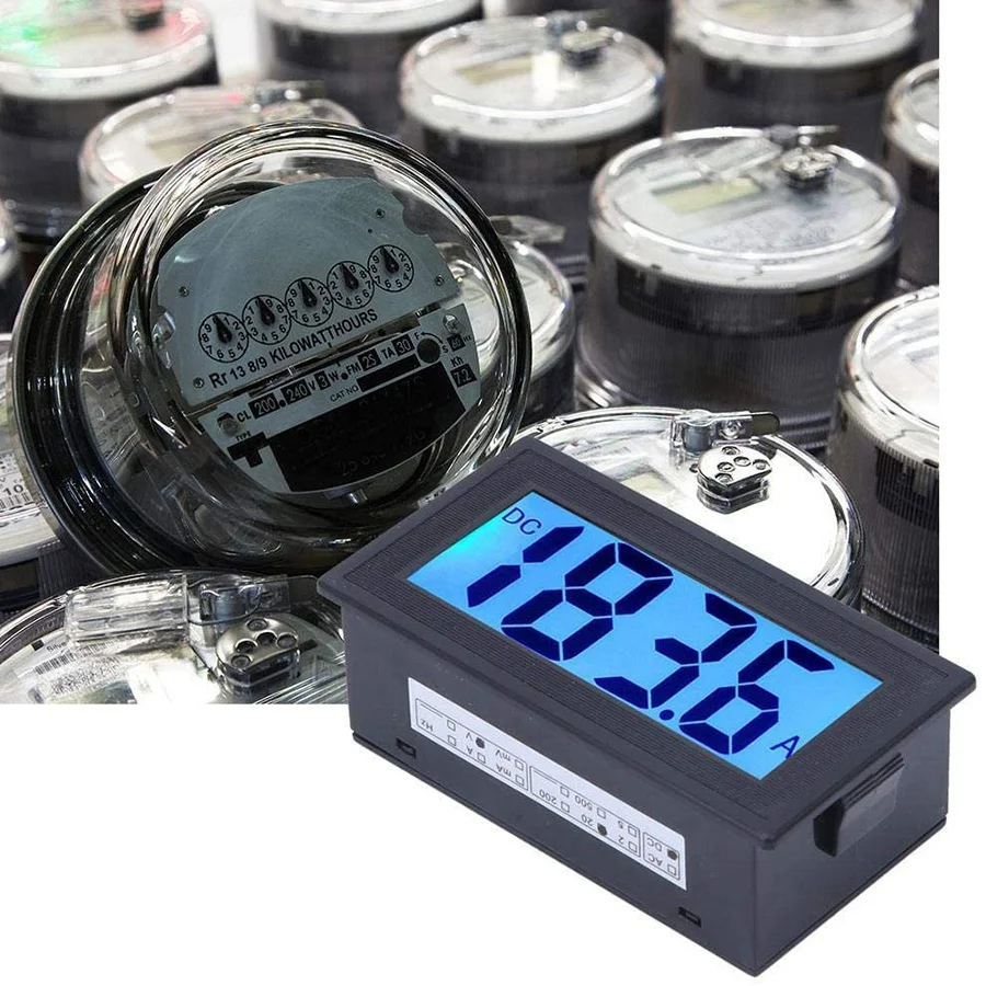 Digital Voltage Tester LCD Display Voltmeter Panel Precision Volt Monitor for Measuring Voltmeter (DC 0-200MV) HOT