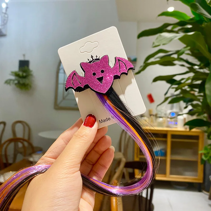 Novo dia das bruxas flutuante grampo de cabelo halloween cocar bat peruca cosplay festa adereços acessórios para o cabelo