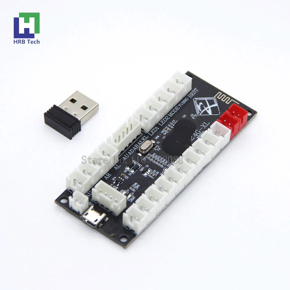 2.4G Wireless  Zero Delay Joystick Encoder Arcade Game Controller Board  Diy Kit Parts Support Wireless PC/PS3/Android