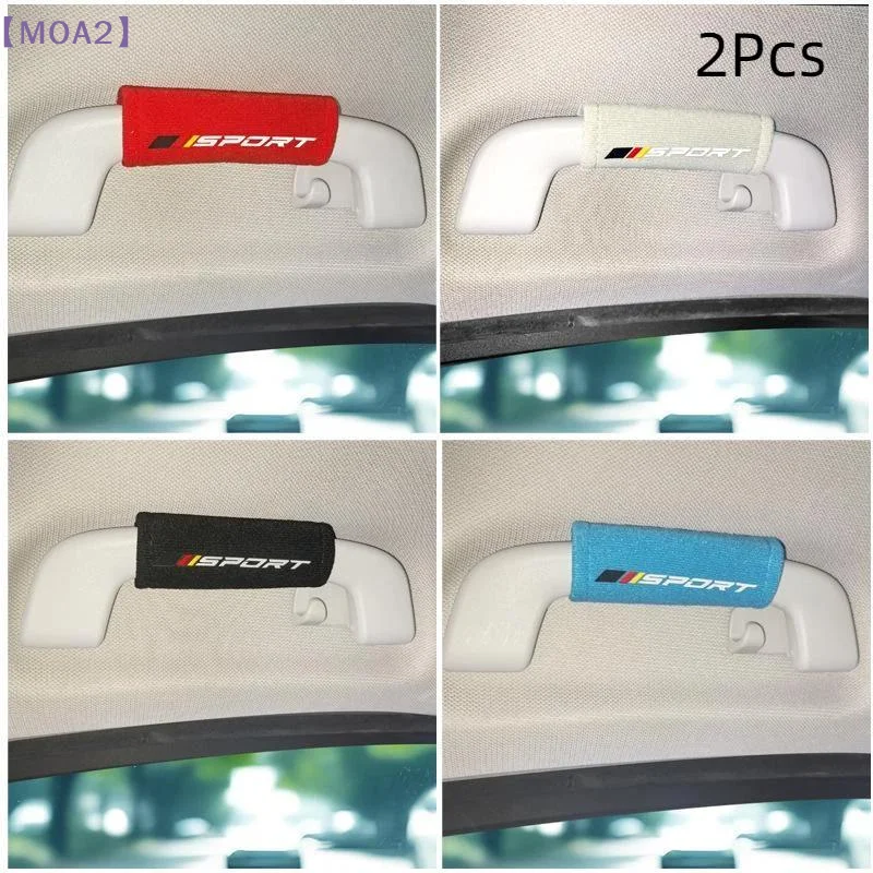 【MO2】Car Roof Door Handle Protector Car Armrest Cover Fit For Car Use Freely Matched To Decorate Your Car{M}