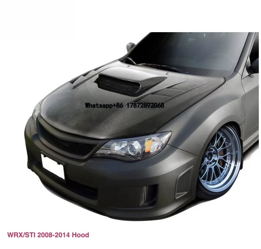

Carbon Hood for WRX STI 2008-2014 Engine Cover Real Carbon Fiber Car Hood Bonnet Cover