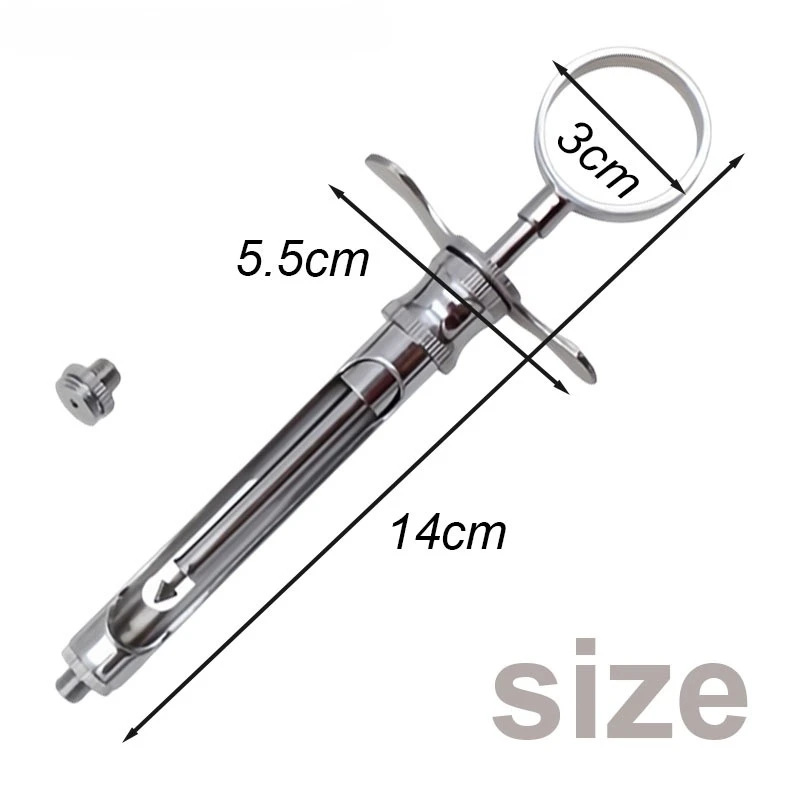 1Pcs Dental Metal Syringe Holder; Universal Medication Dispenser with Metric and Imperial Connections; Dental Instruments