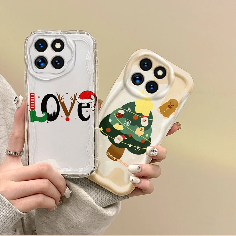 New Christmas Pattern Phone Case For XIAOMI 14 13 12 T Pro 11 Lite Poco F6 F5 F4 F3 X6 X5 X4 X3 GT M3 M4 Pro Soft Silicone Cover