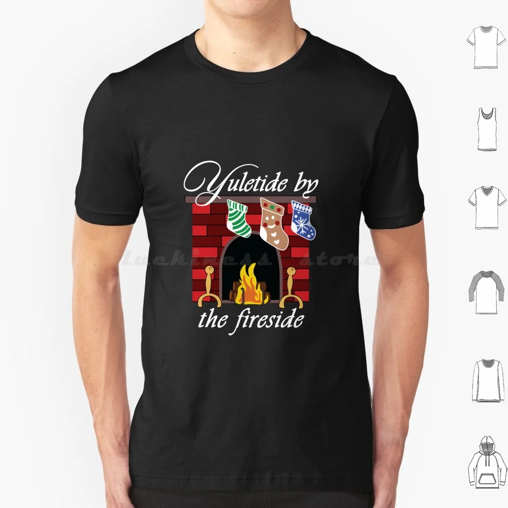 Christmas Time Is Here-Yuletide By The Fireside T Shirt Cotton Men Women DIY Print Christmas Christmas Lights Christmas Songs