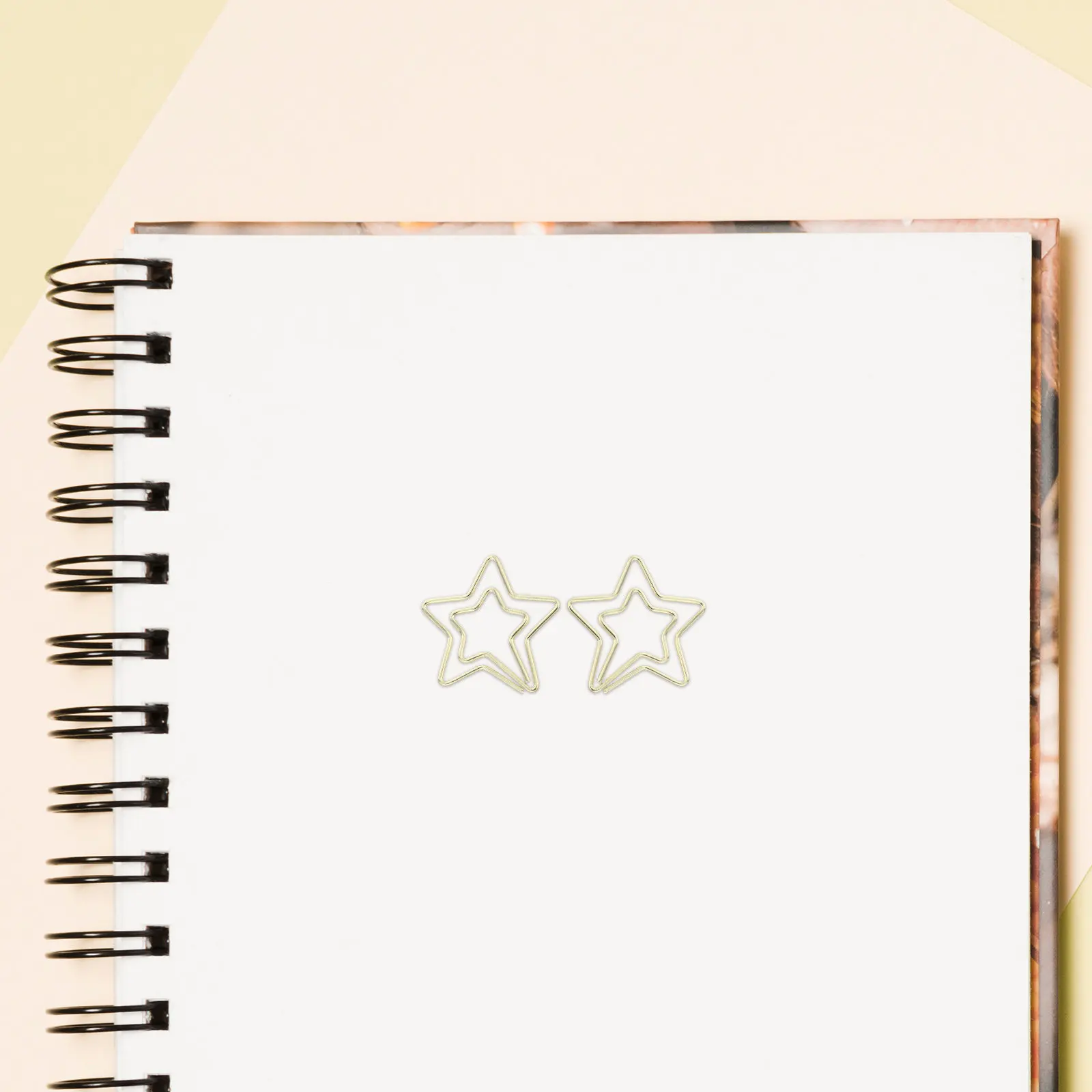 

120 шт. металлических скрепок в форме звезды для офиса, школы, свадебного планирования, декоративные зажимы для бумаг, закладки-звездочки