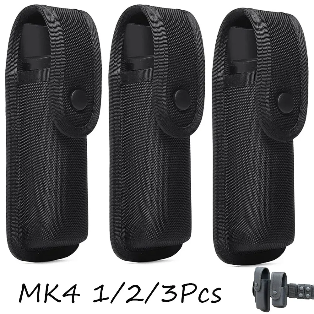1/2/3PCS Pepper Spray Holster OC Spray Carrier Pouch Metal Snap Fastener Belt Mount Holder Camp Kit Tool Storage Hunting Bags