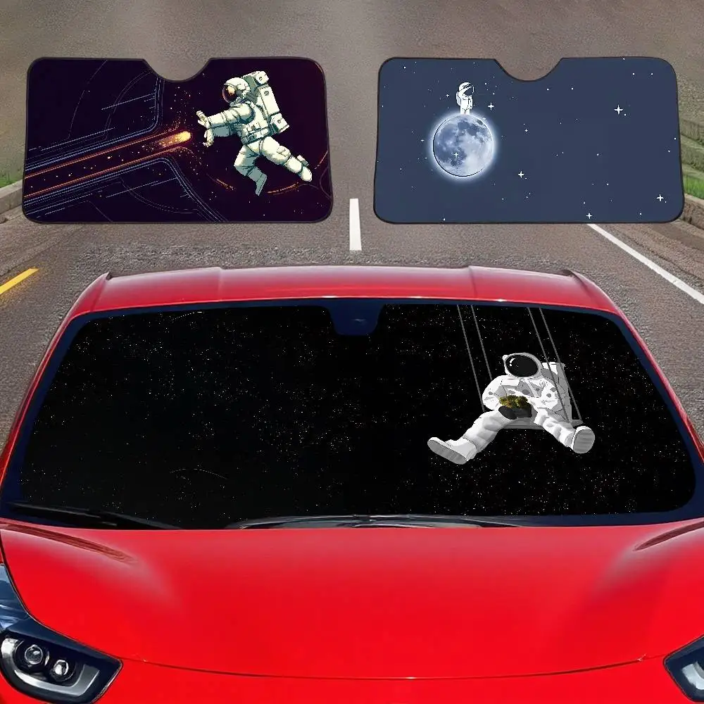 Space-astronauts Car SunShade Windscreen Cover Shade Car SunShade UV Rays Car Sun Visor Protector