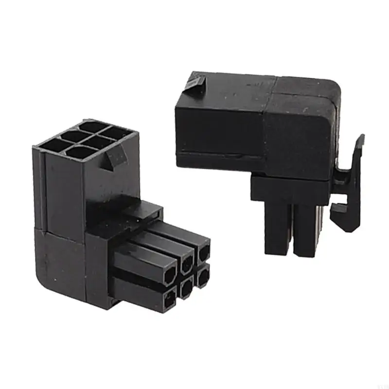 WXTB 90Degree Card đồ họa Khuỷu tay 6pin Đầu nối khóa khuỷu tay của Card đồ họa