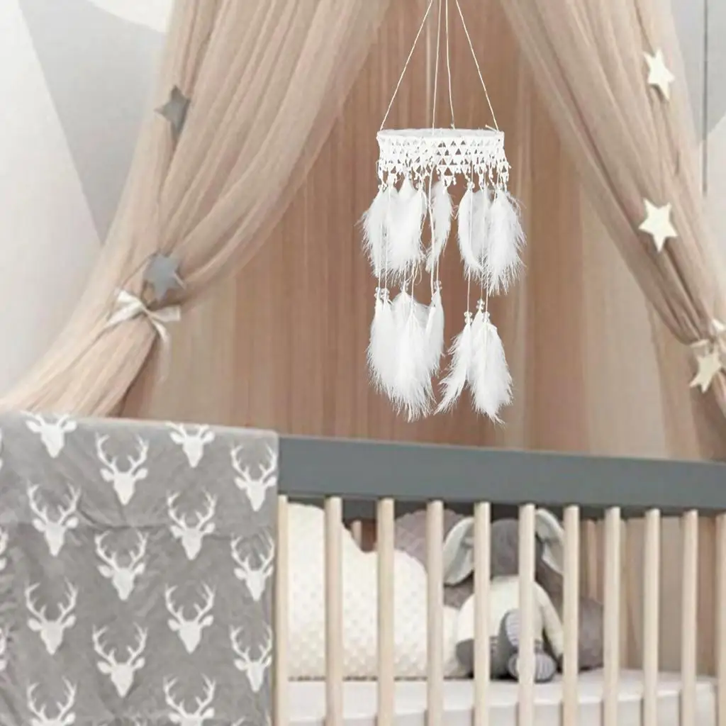 Handmade Dream Catcher Lantern Night Light Maiden Room Decor Wind Chimes