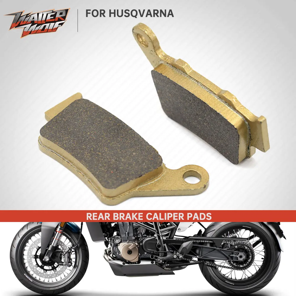 

Rear Brake Disc Caliper Brake Pads For Husqvarna Enduro Supermoto 701 Vitpilen Svartpilen 125 200 250 401 GAS GAS SM700 ES700