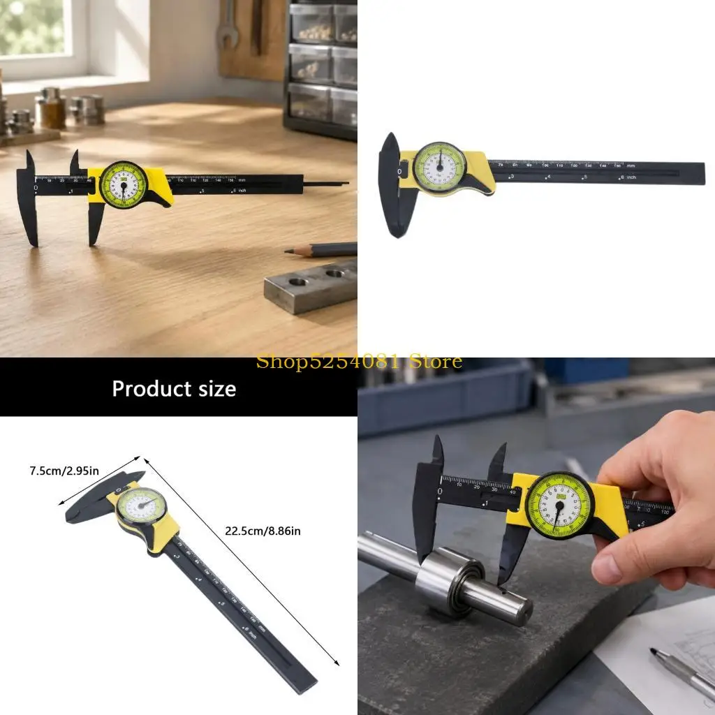 AXYC Plastic Measuring Tool 0-150Mm Window Readout for Workshop Use