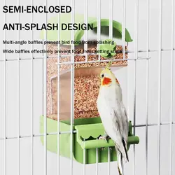 Parrot Automatic Feeder Anti Scattering And Splash Xuan Feng Peony Tiger Skin Parrot Special Feed Box Bird Raising Supplies