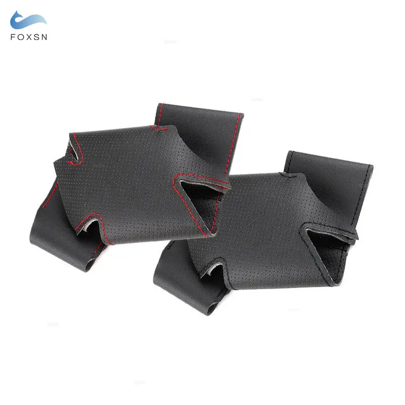 Car Steering Wheel Leather Cover Trim For Audi 4-Spoke with multi-function button A3 8P A4 B7 B8 A5 8T A6 C6 A8 D3 Q5 8R Q7 4L