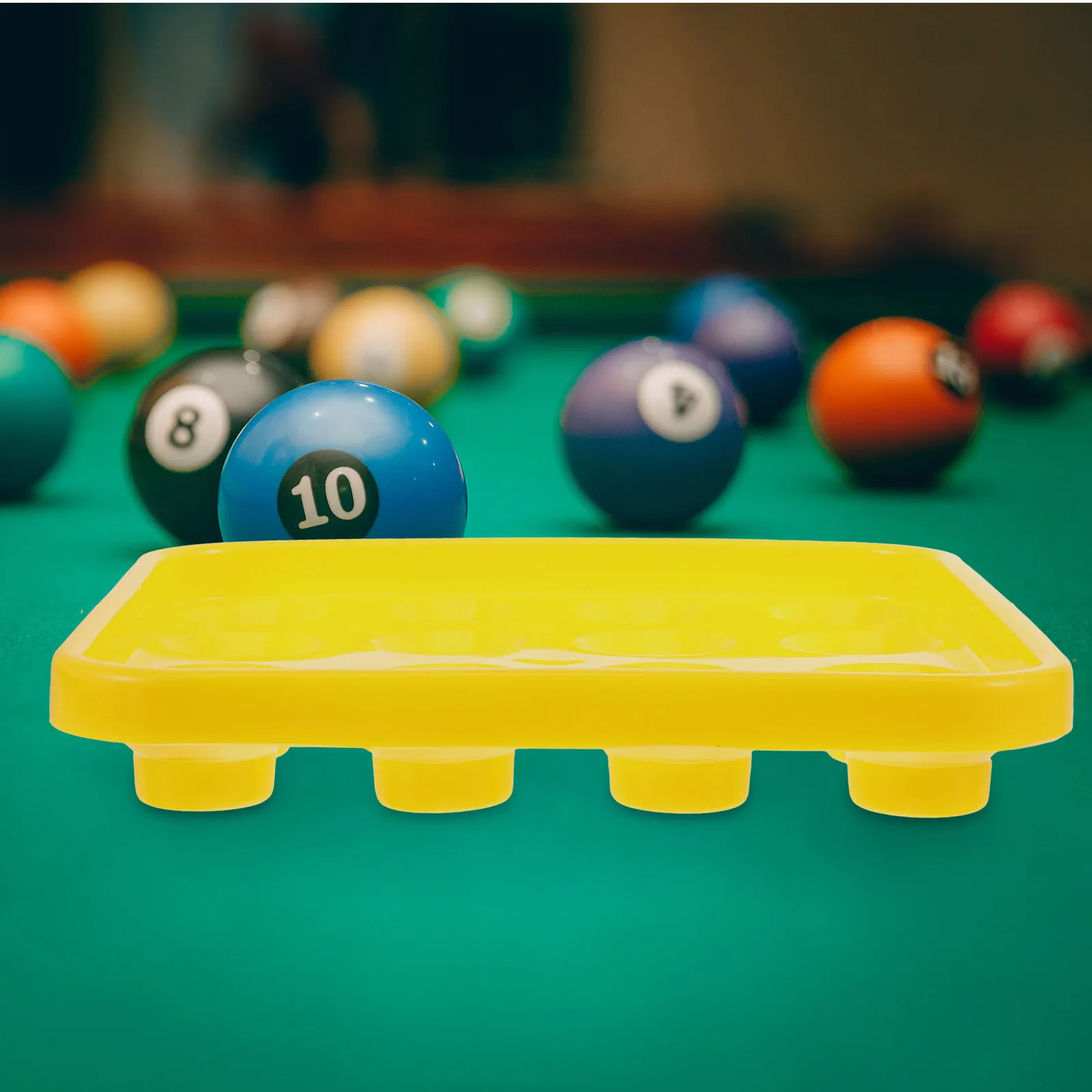 

Portable 16 Ball Tray for Pool Snooker Plastic Storage Organizer Clear Billiard Carrying Case Tabletop Game Accessory
