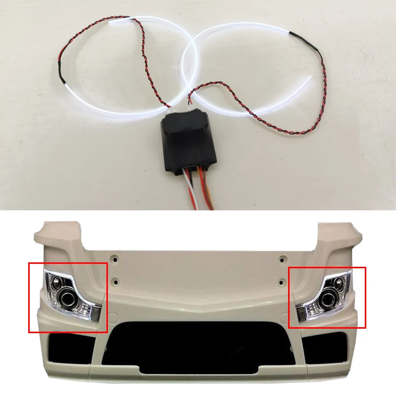 LED シミュレーション 5v ドライビングライト 1/14 タミヤ RC トラック車ベンツ ACRTOS 56335 56348 Diy パーツおもちゃ