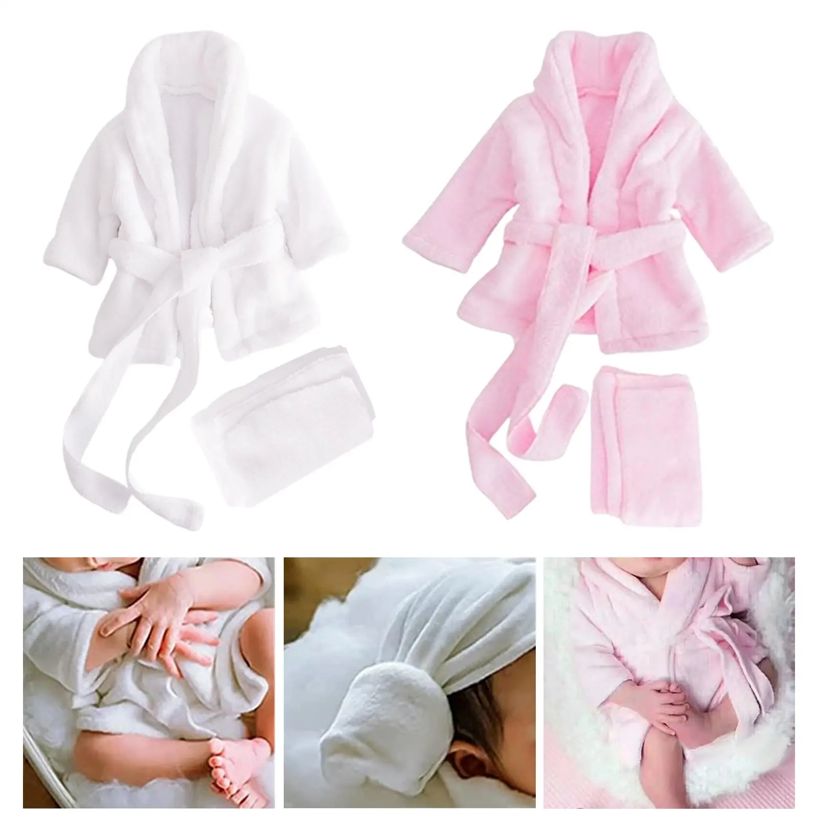 Accessoire de photographie confortable pour bébé, ensemble de costumes pour Posing Photo, Robe, serviette de bain