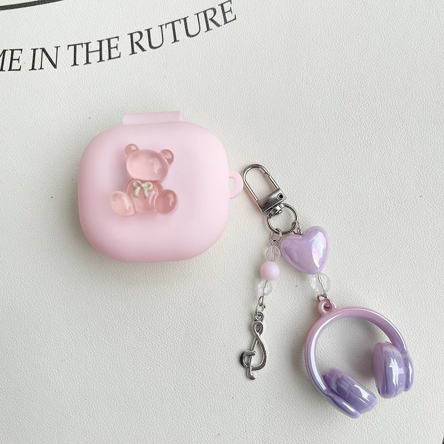 Чехол для Anker Soundcore Liberty 4, силиконовый чехол с милым мультяшным рисунком для Soundcore Liberty 4NC, чехол для наушников с брелком, fundas