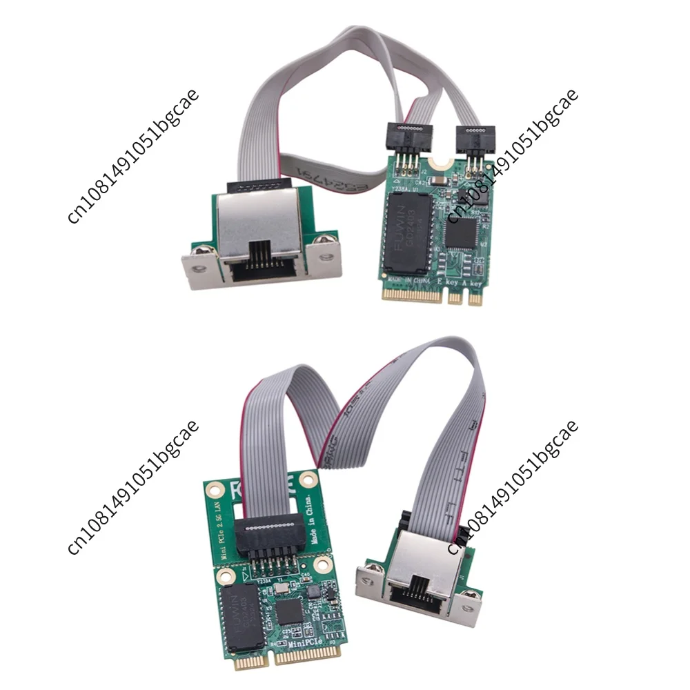 M.2 Gigabit Ethernet Network Card 2.5G/1000/100Mbps M2 RJ45 Lan Adapter RTL8125BG Chip Network Adapter Mini PCIE