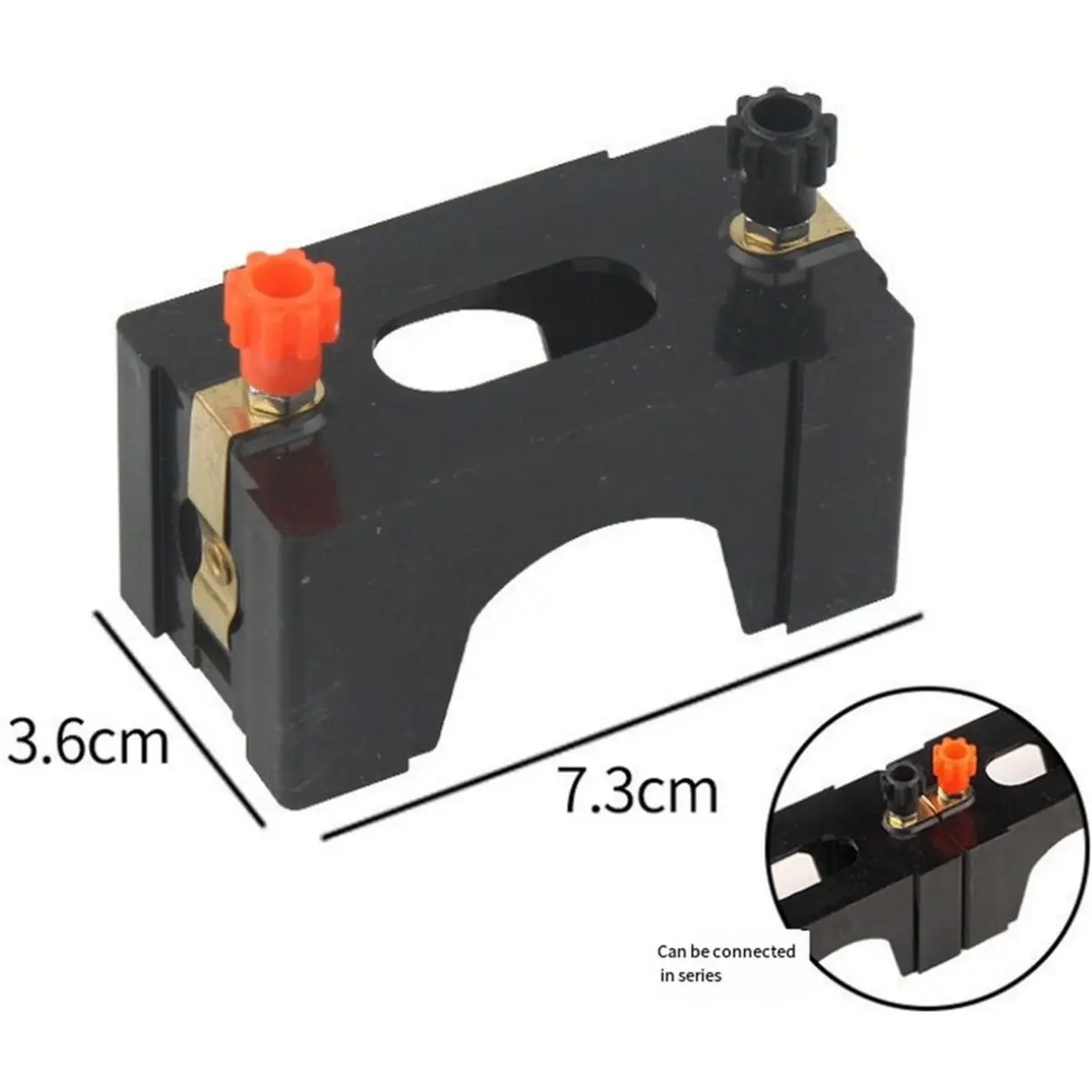 A748FHOT]6pcs Series-Connectable Battery Holders for Physics Labs, School Electronics Experiments,Circuit Demonstration Teach