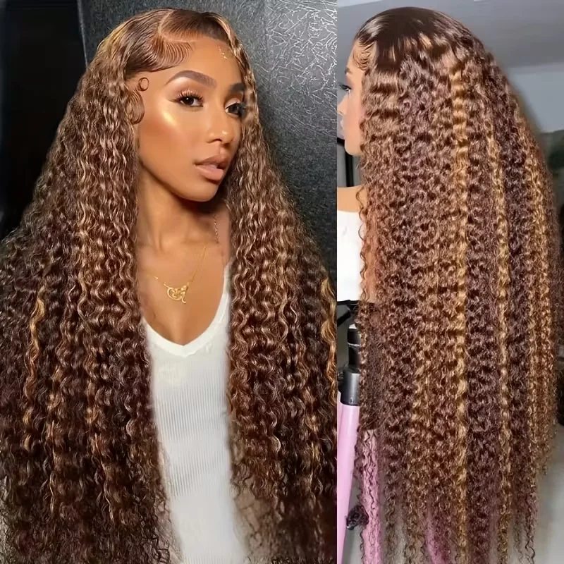 

Выделите 13x4 Прозрачный вьющийся парик фронта шнурка Человеческие волосы Бразильский Remy Глубокая волна 13x6 Парики фронтальной части шнурка человеческих волос для женщин