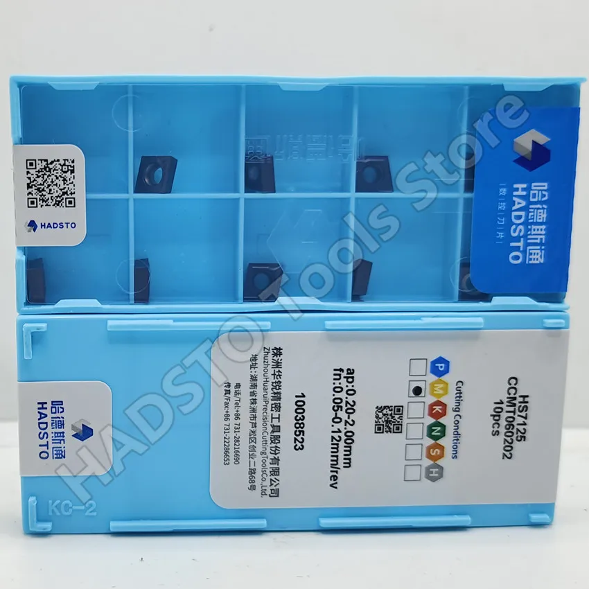 CCMT060202 HS7125/CCMT060204-MP HS7125/CCMT060208 HS7125 CCMT060202 CCMT060204 CCMT060208 inserti per tornitura in metallo duro CNC HADSTO