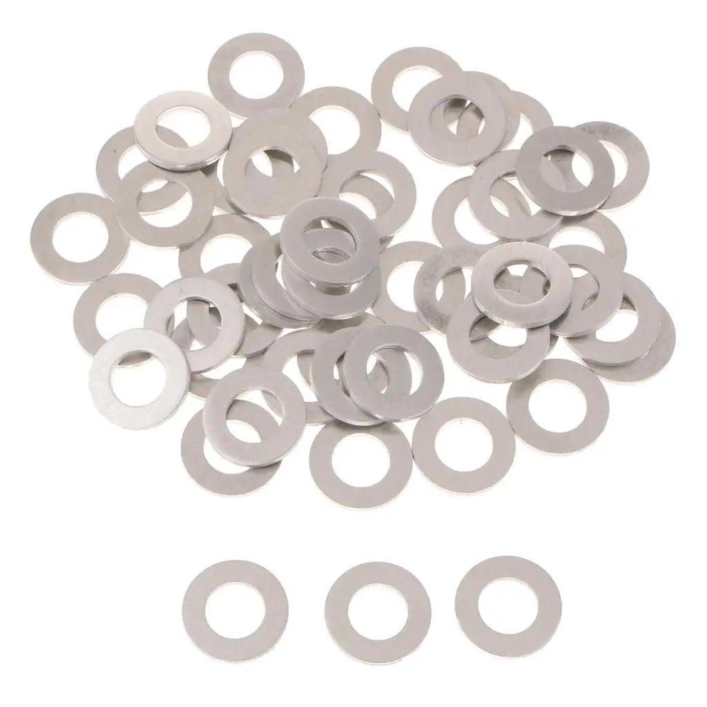 

Oil Drain Washer Gasket Set 50pcs Aluminum Assortment Kit for Engine Oil Pan Sealing Automotive Maintenance
