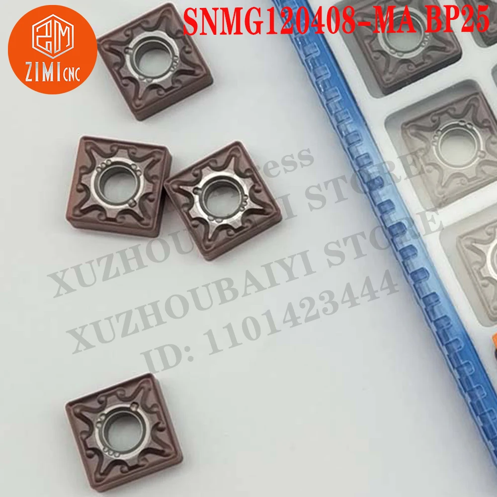 SNMG120408-MA BP25 SNMG 120408-MA Inserções de Torneamento de Metal Duro torno CNC   mecânica de madeira ferramenta de tornear ferramenta de corte torno de metal