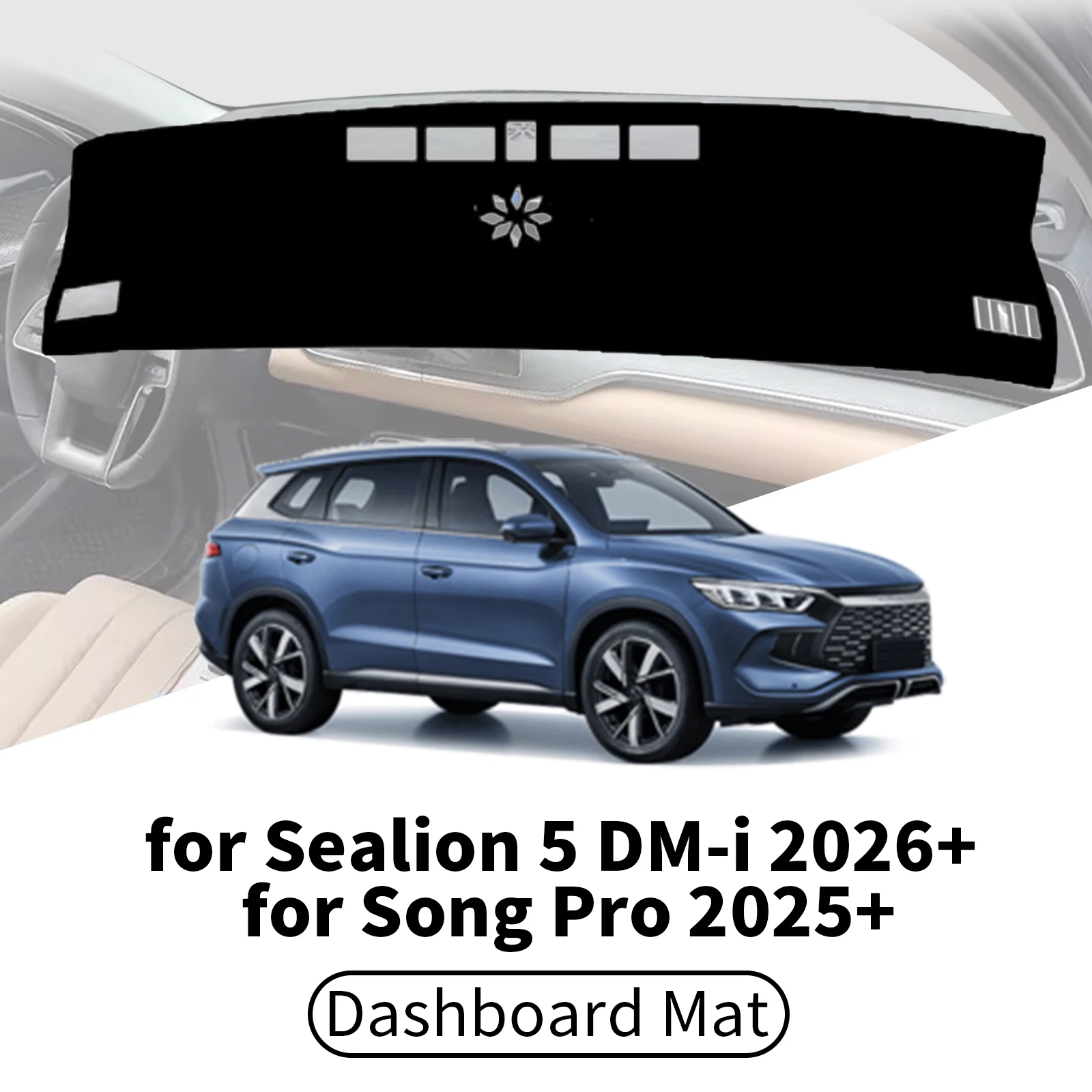 

for BYD Song PRO 2025 for New Sealion 5 DM-i 2026 Car Dashboard Cover Dashmat Sunshade Anti‑UV Anti‑Glare Dash Mat Interior
