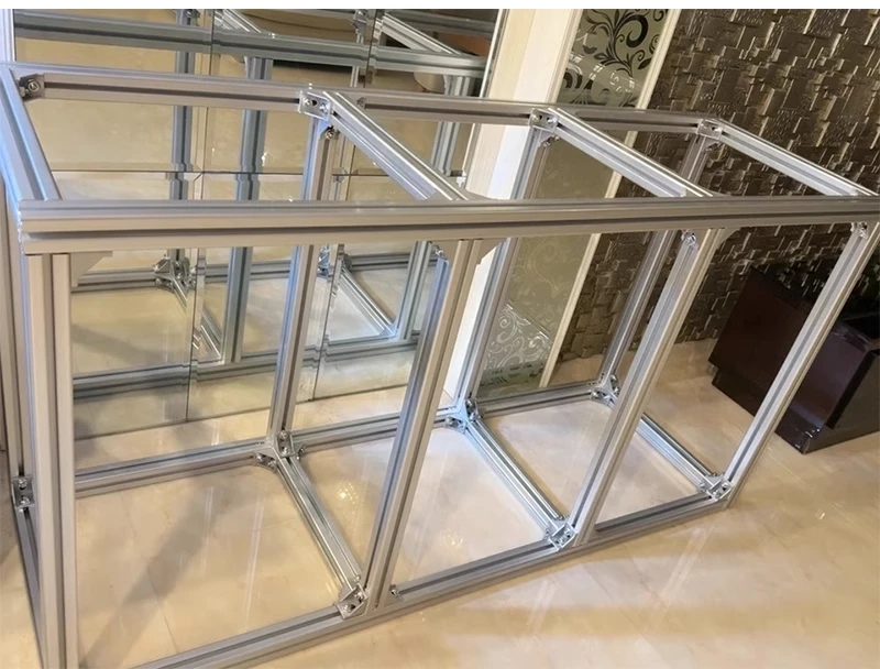 

Aluminum profile fish tank frame, multi-layer aluminum alloy system, tank bracket customization, double-layer metal fish turtle