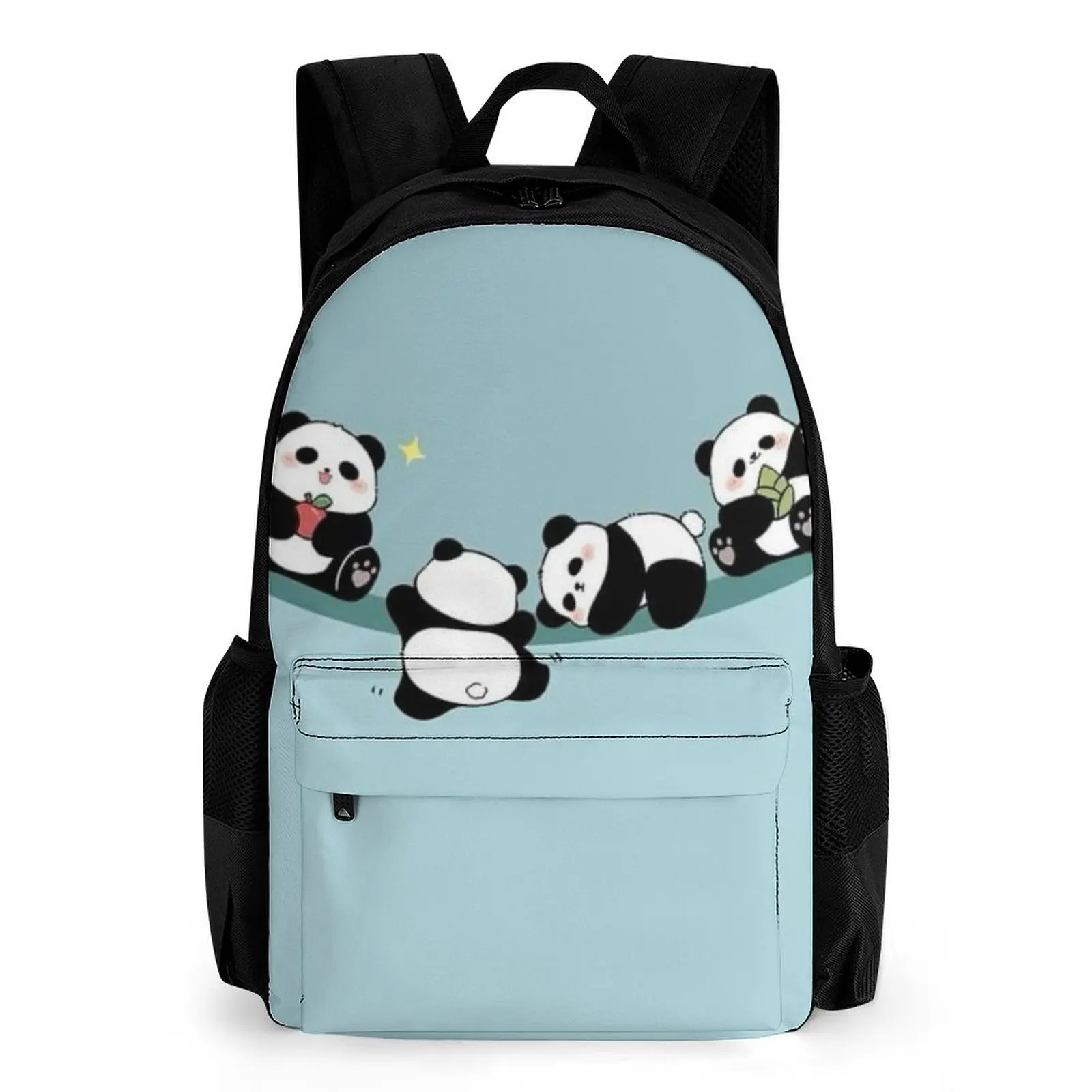 

Panda Schoolbag Cute Cartoon Pattern Schoolbag Back-To-School Season Boys And Girls Zipper Portable Backpack Custom Pattern