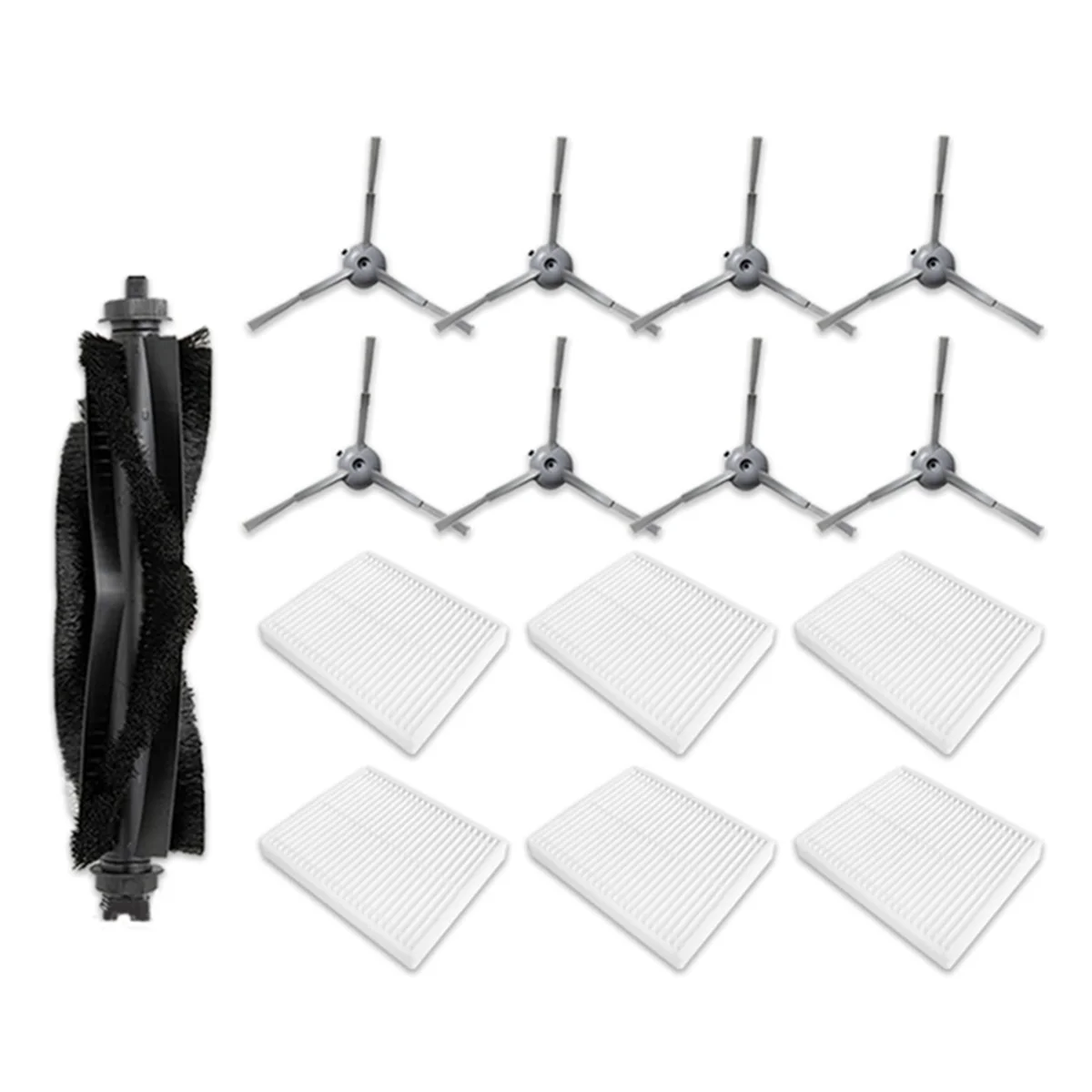 FZFZ 15PCS Accessories Kit for Clean L50, L50 , L60, L60 Hybrid Vacuum Cleaner Parts Roller Side Brush Hepa Filter