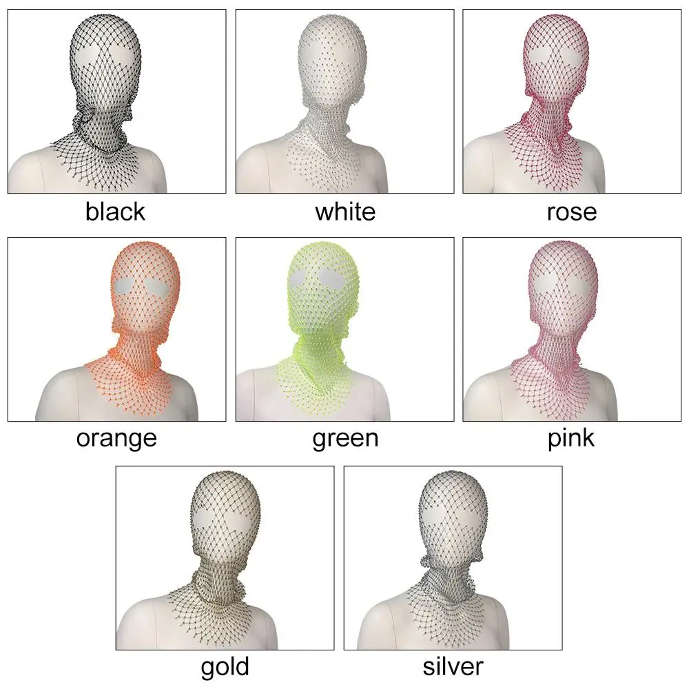 Женская полная женская ажурная шапка с головным убором со стразами, маска на голову, блестящая повязка на голову с бриллиантами