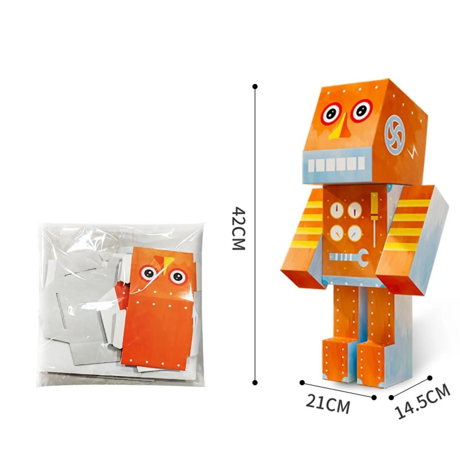 Handmade DIY Toy Paper Craft Robot Paper Toy for Adults Boys Girls Kids