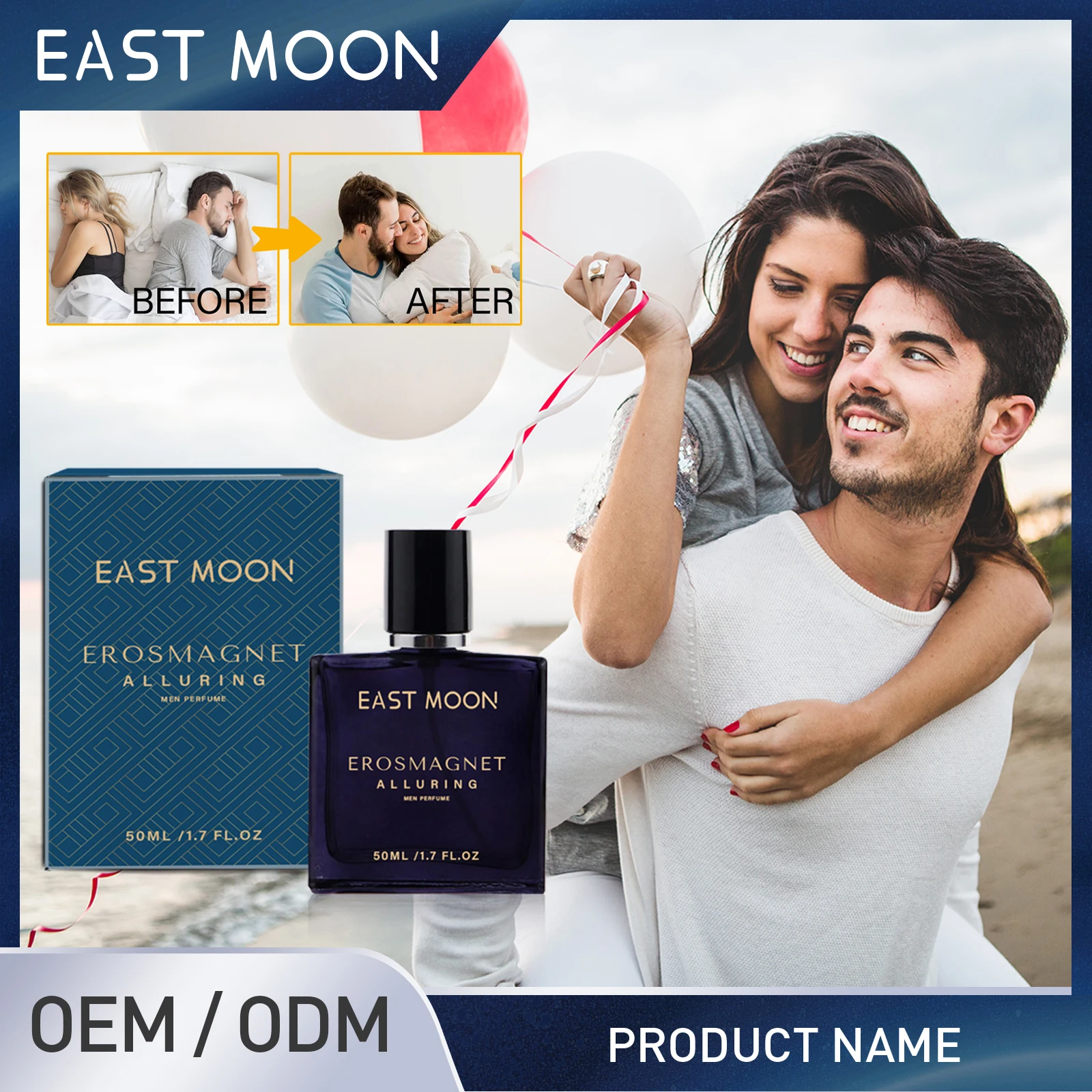 EAST MOON Men Perfume Haz que exudan un ambiente juvenil y masculino y liberar su perfume juvenil para hombres 50 ml